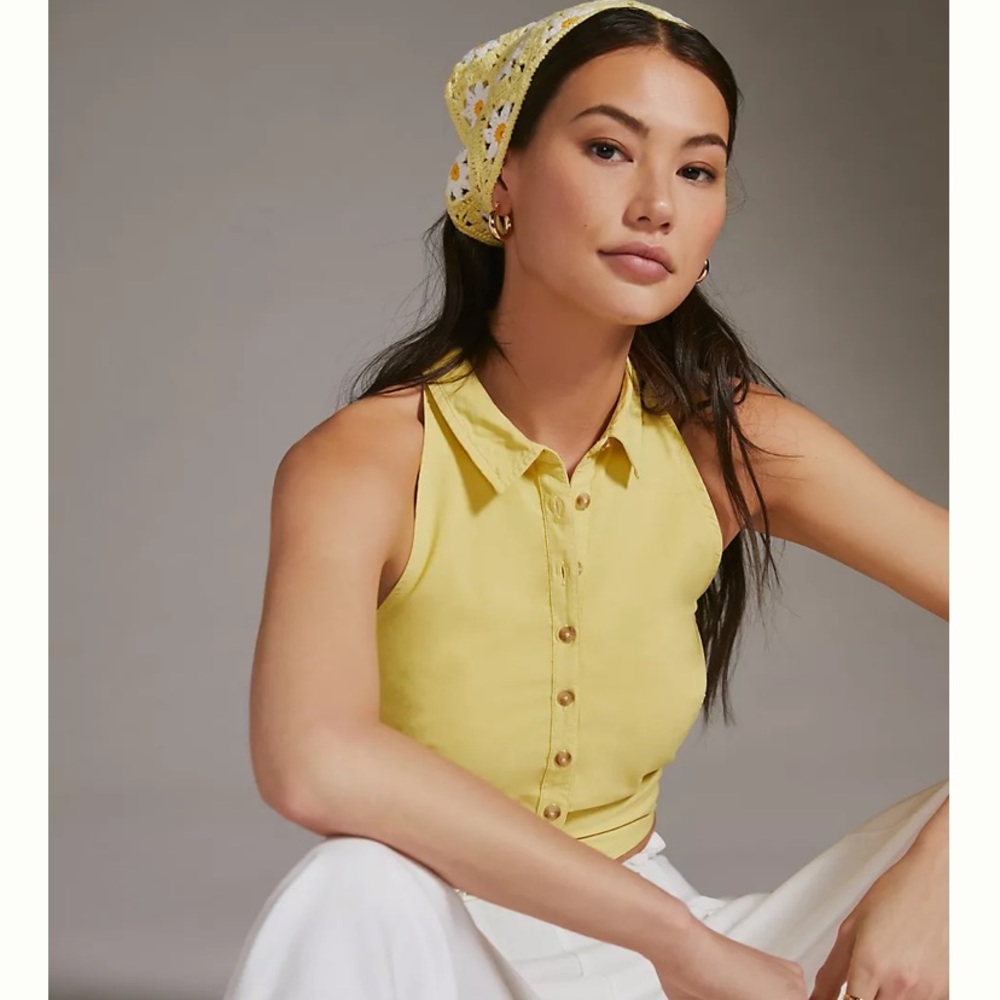 Pilcro sleeveless halter top